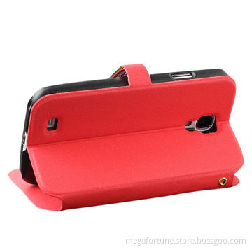 Flip Cases for Galaxy S4, with Smart Function and Book Style, PU Leather Material, Hardware Buckle